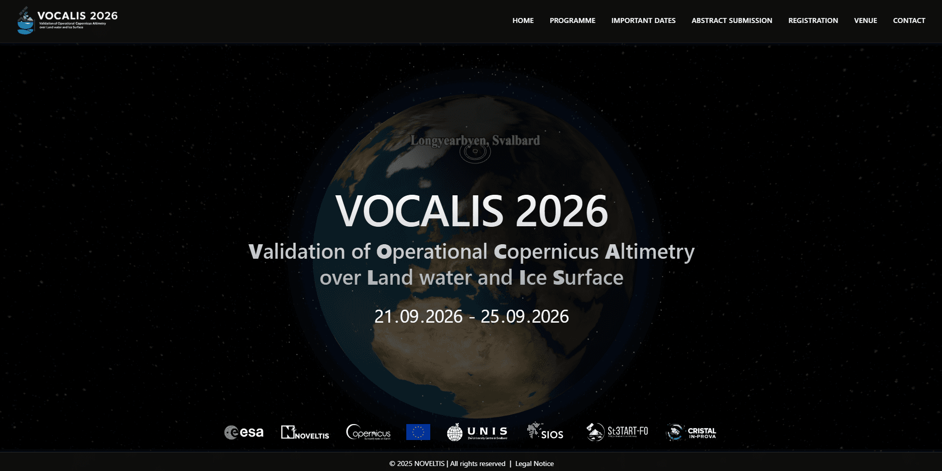 Save the Date! VOCALIS workshop, 21–25 September 2026, Svalbard